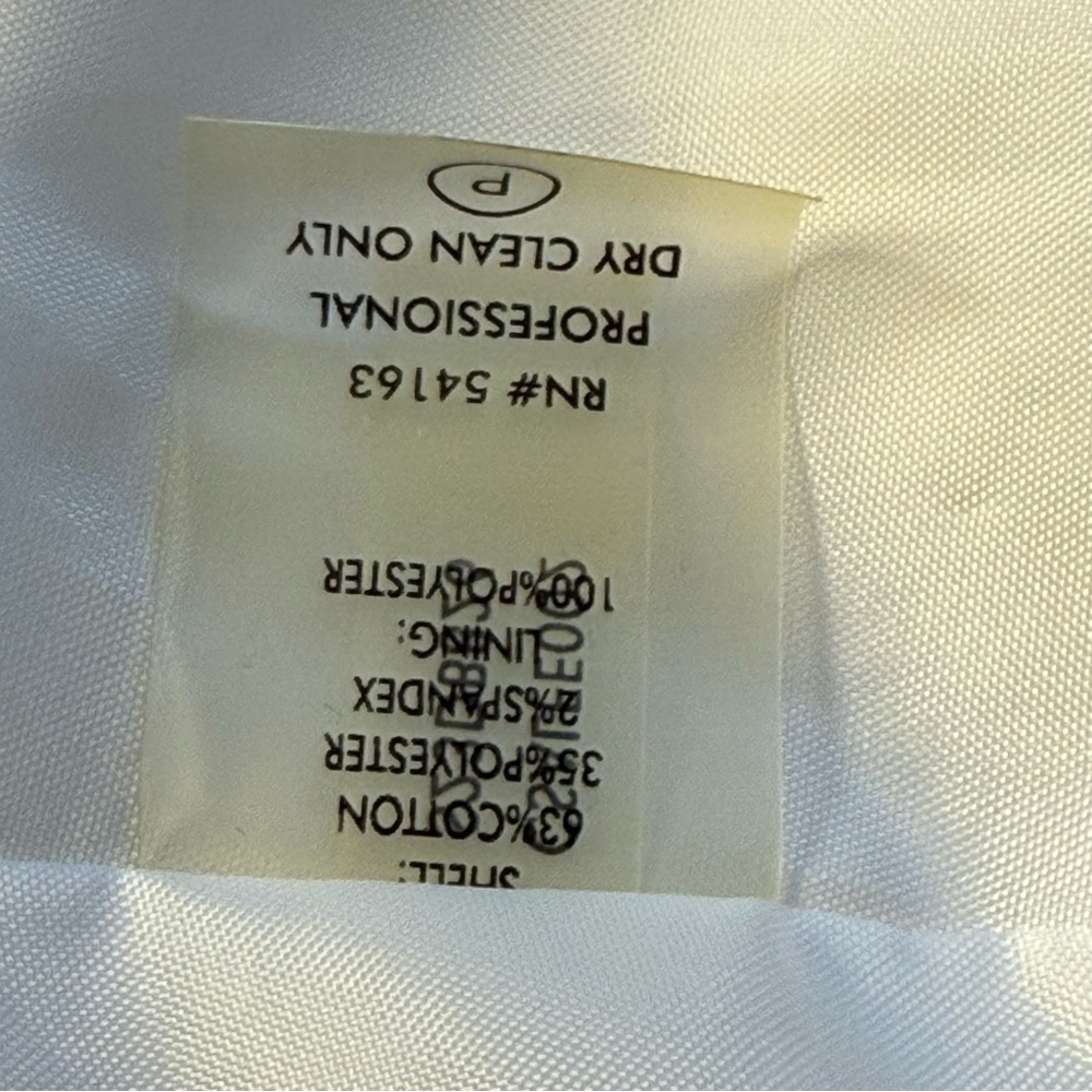 Calvin Klein Sleeveless Double Breasted Coat Dress White With Belt Size 12 - Picture 3 of 8
